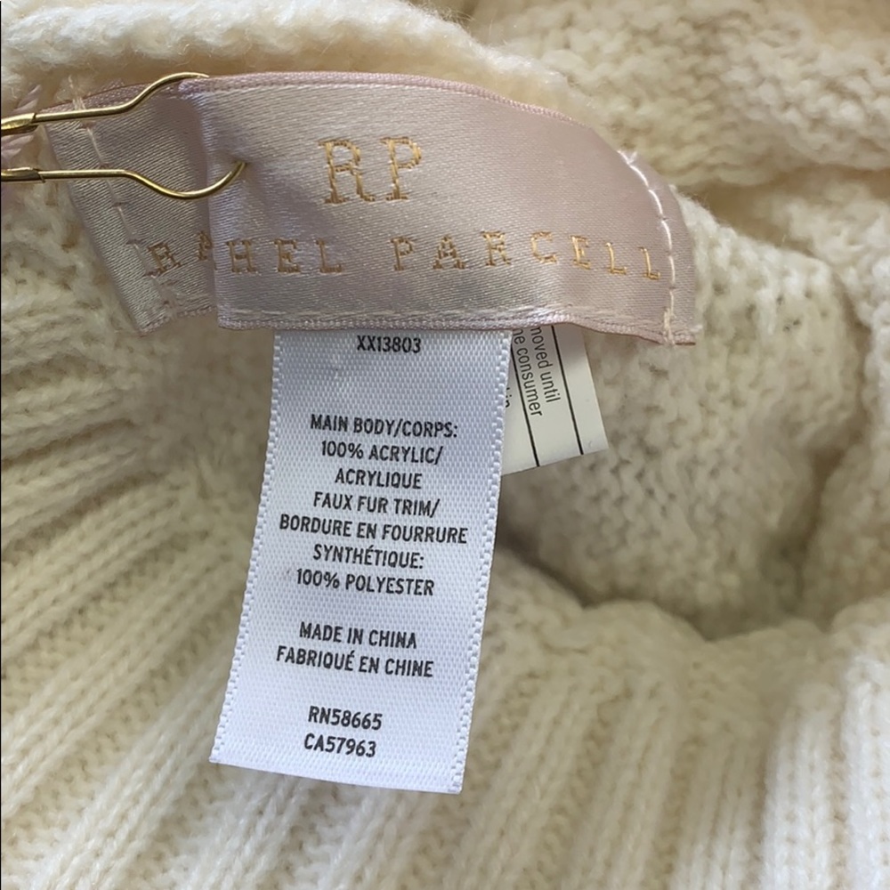Rachel parcell Faux Fur Pom Beanie - Picture 3 of 3